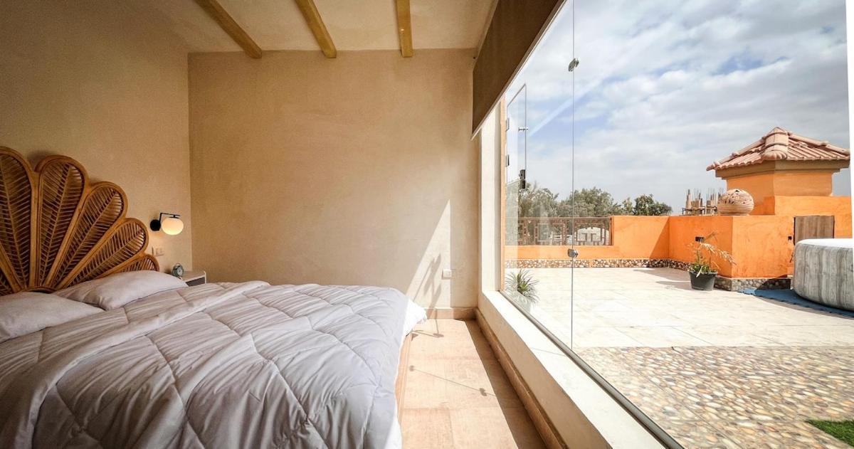Апартаменти Boho Getaway With Pyramids View & Jacuzzi Giza Екстер'єр фото